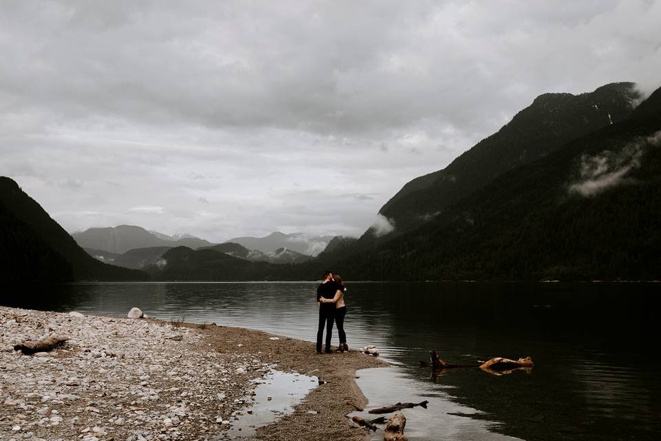 Alouette Lake Engagement