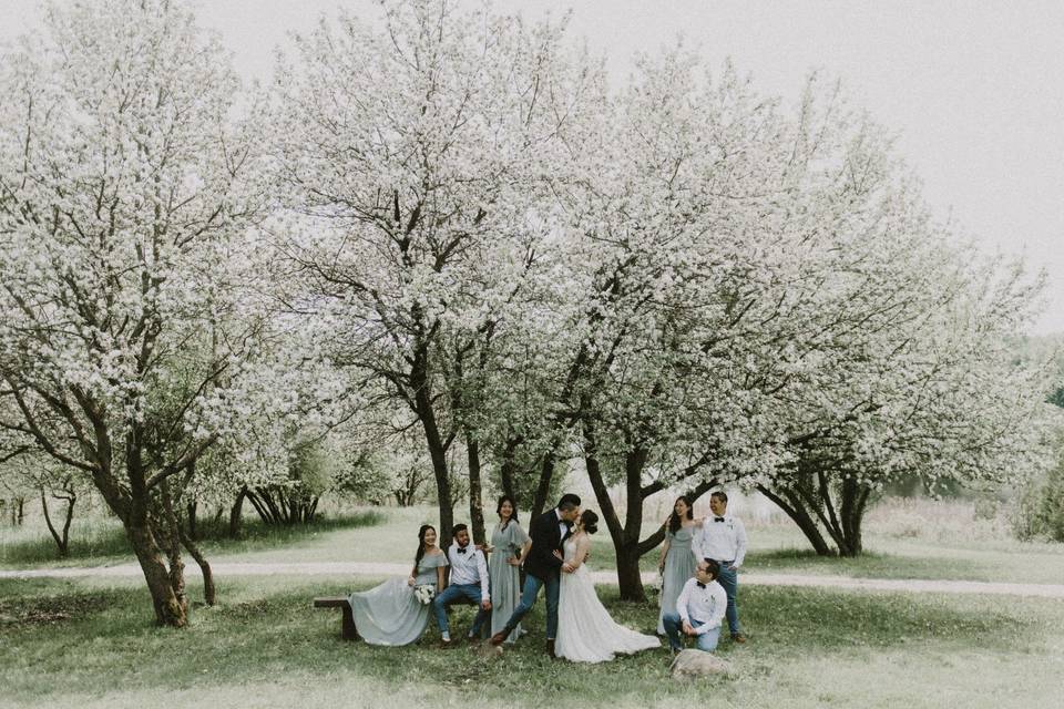 June Wedding Apple Blossoms