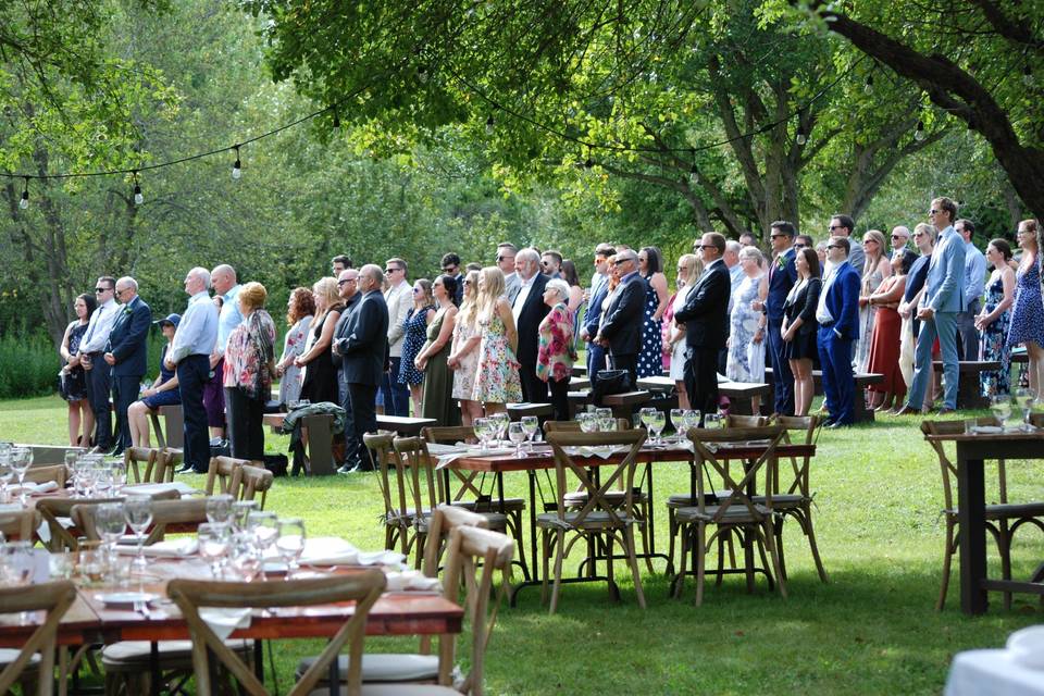 Standing for the Bride & Groom