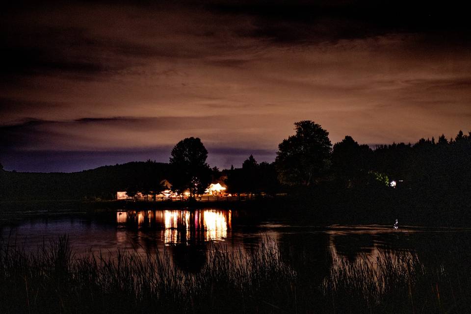 Wedding Tent at night