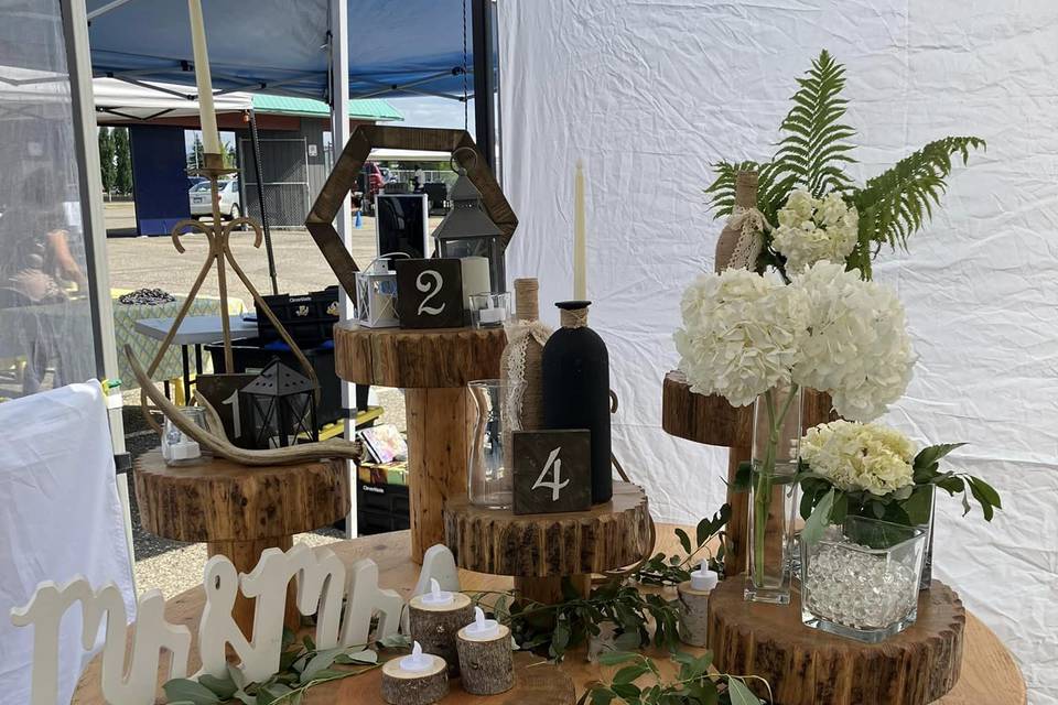 Dessert and display table