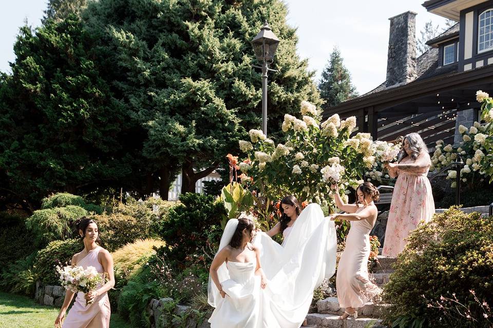 The bridal party