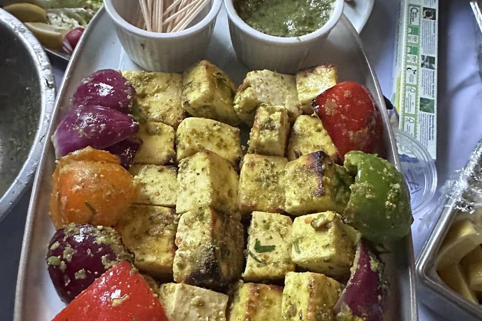 Live paneer tikka