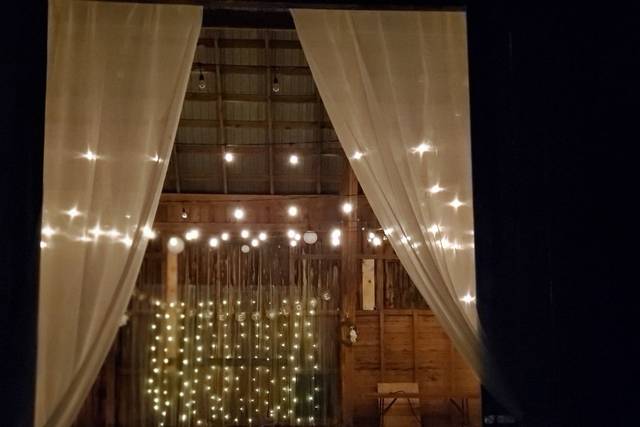 Draping and lighting options