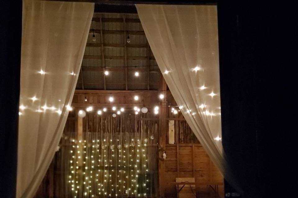 Draping and lighting options