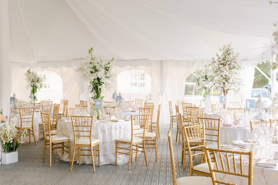 Luxury wedding tent