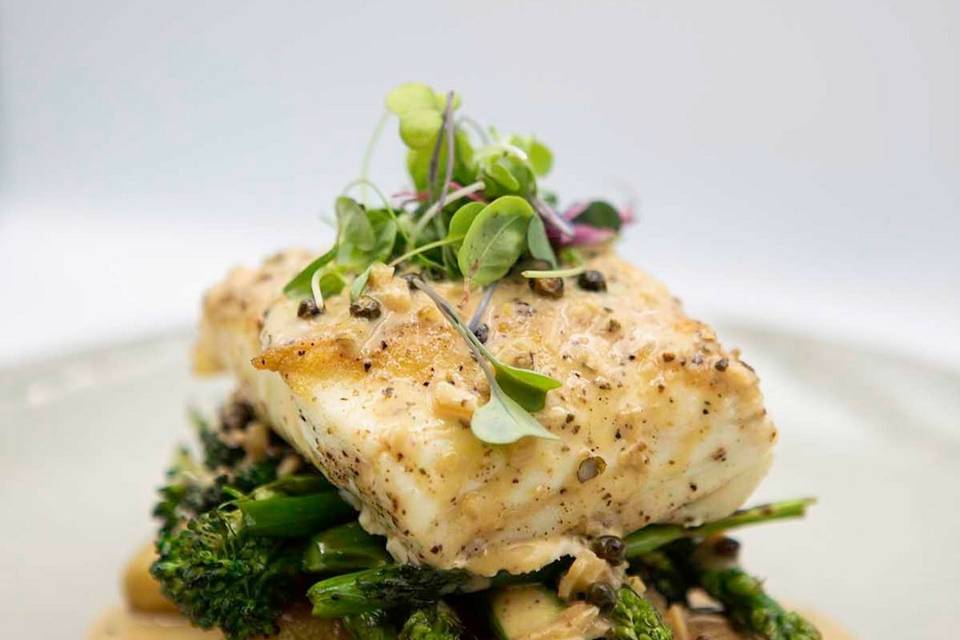 Chilean seabass entree