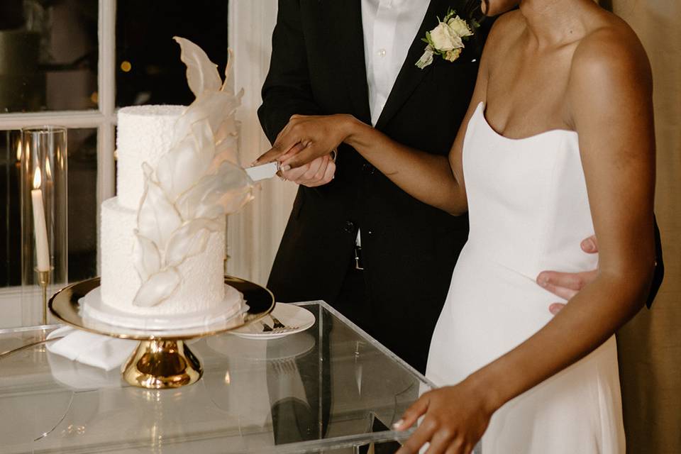 Paper Sail Wedding Cake