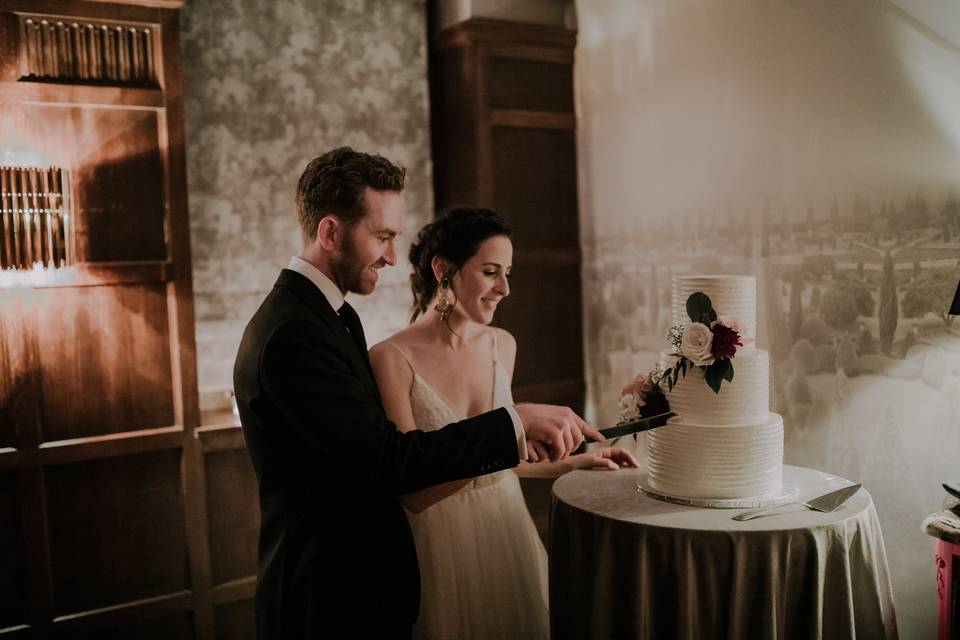 Ribbon Wedding Cake