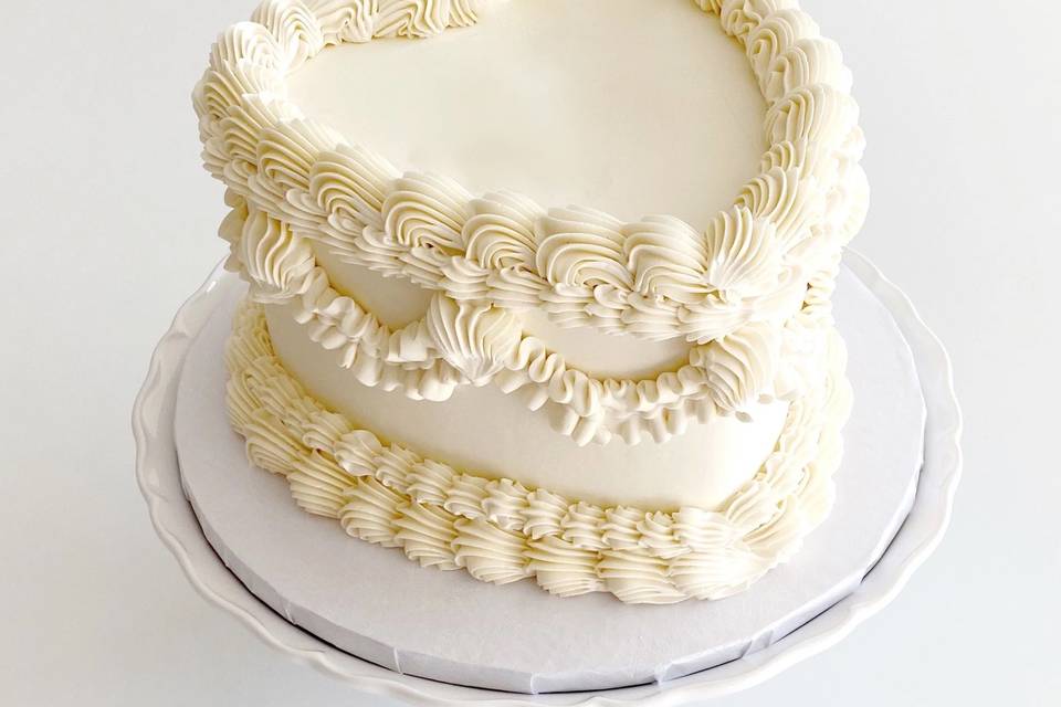 Vintage Heart Cake