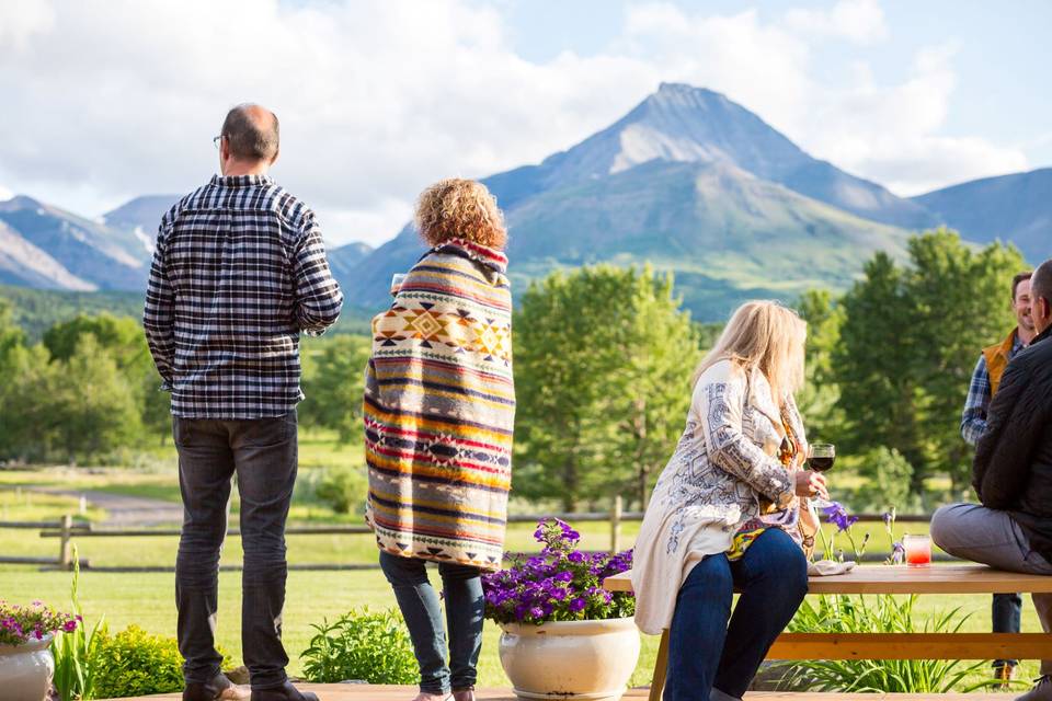 Outdoor spaces at The Lodge