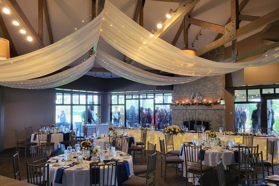 Ceiling drape