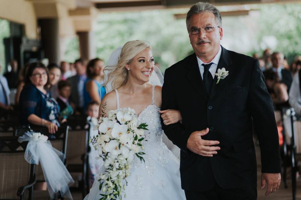 Bride and Dad