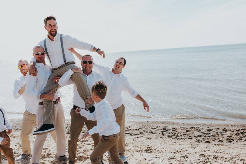 Beach Wedding Party