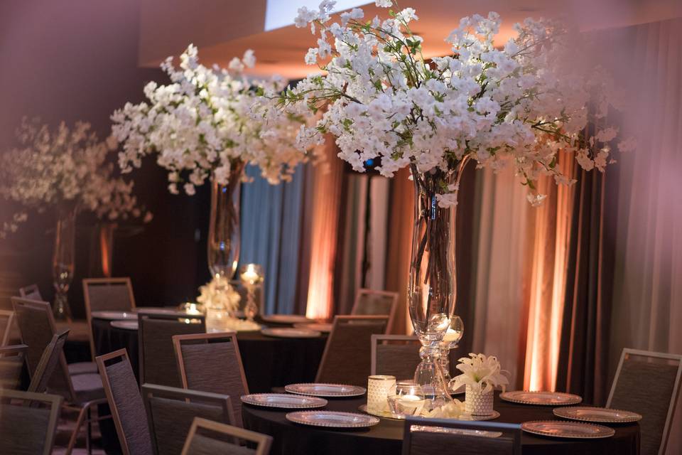 Floral centrepieces - Décor Mariage