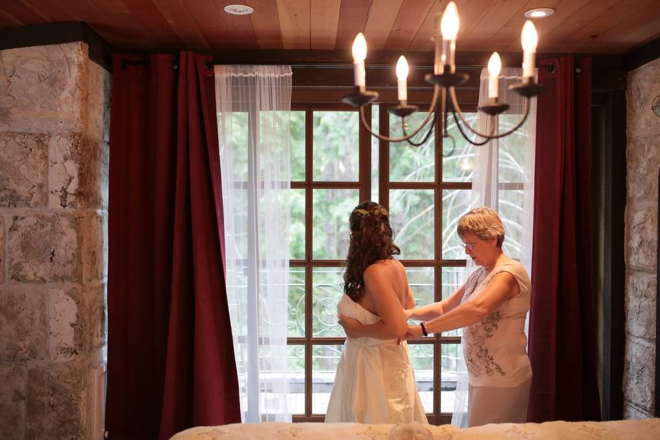 Bridal suite preparations