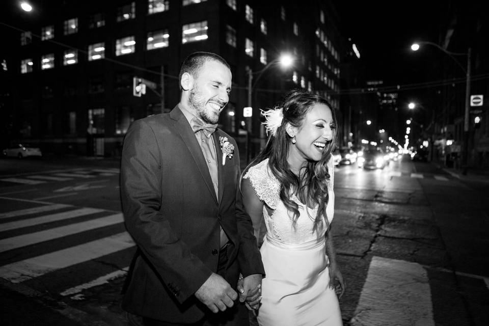 Toronto street wedding