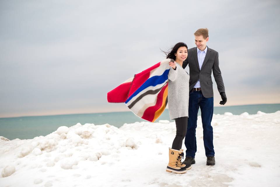 Engagement winter collingwood