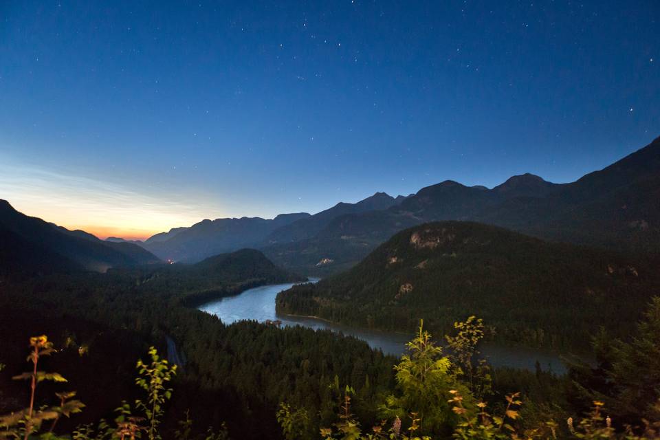 Hope, BC Night Landscape