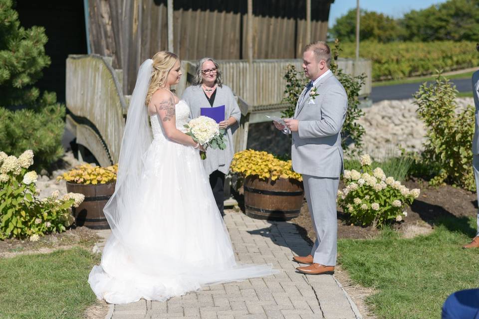 Winery wedding