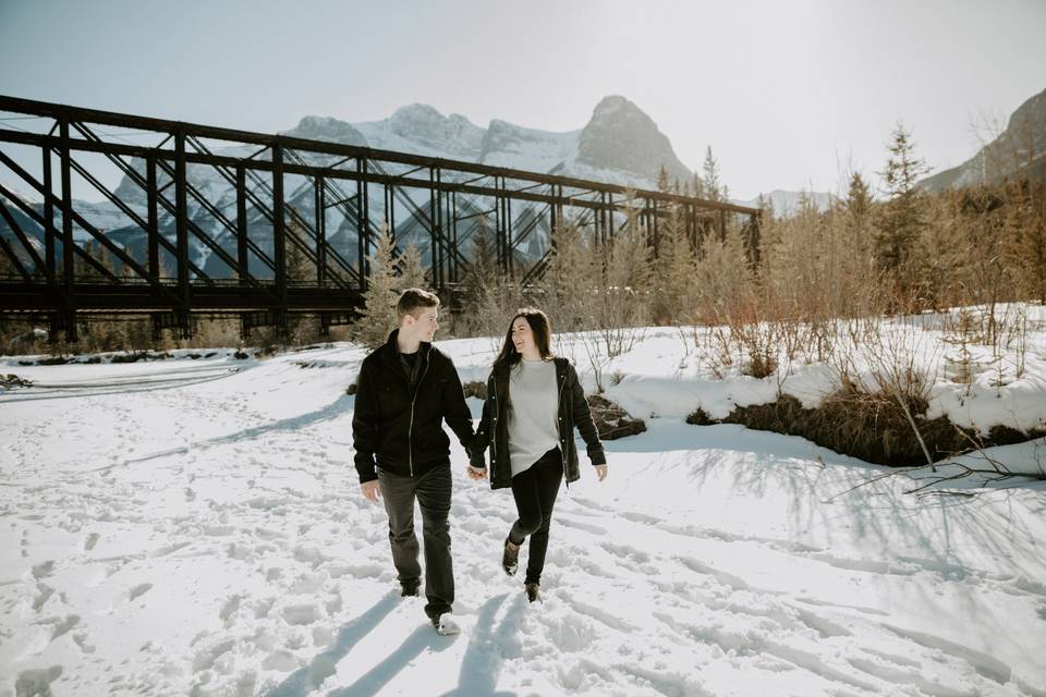 Canmore Engagement Photos