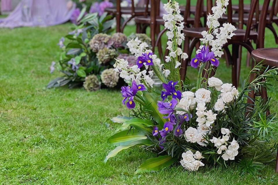 Beautiful backdrop ceremony