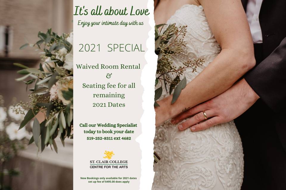 Waived Room Rental 2021 dates