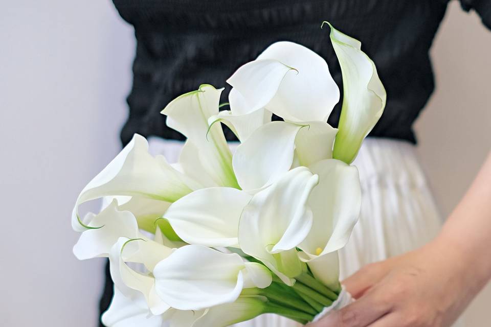 Calla Lilies wedding bouquet