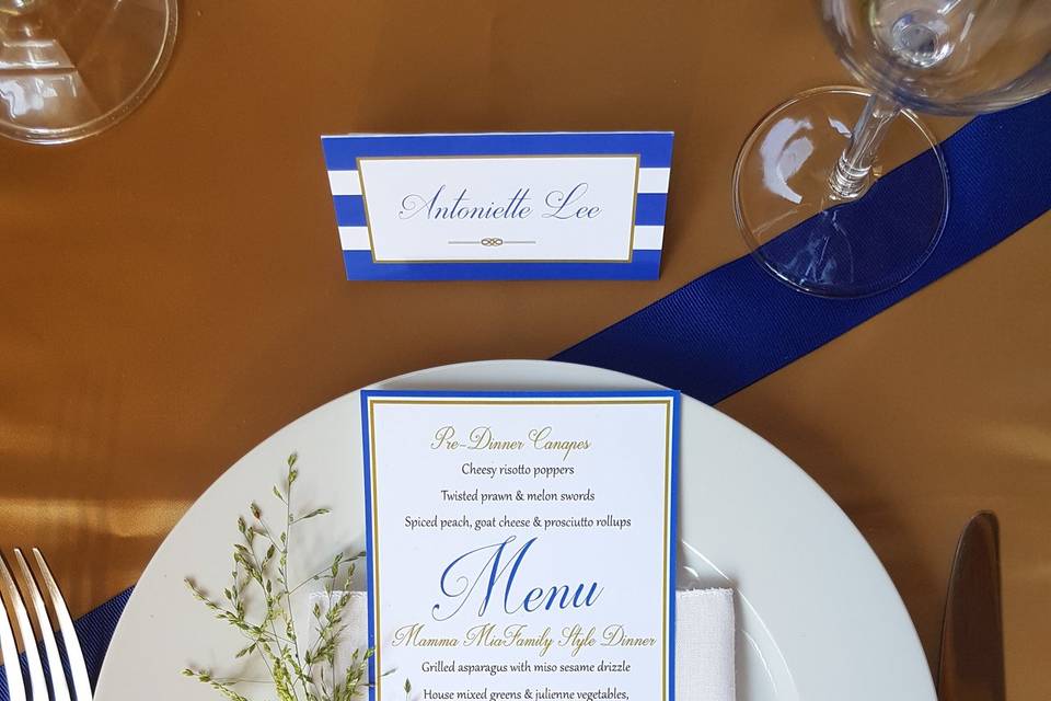 Menu and Place Card