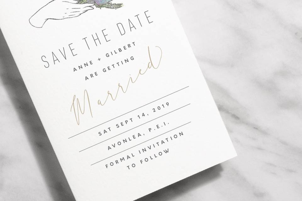 The Gilbert Save The Date Card