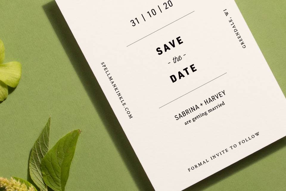 The Sabrina Save The Date Card