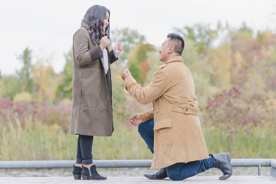 She said YES!