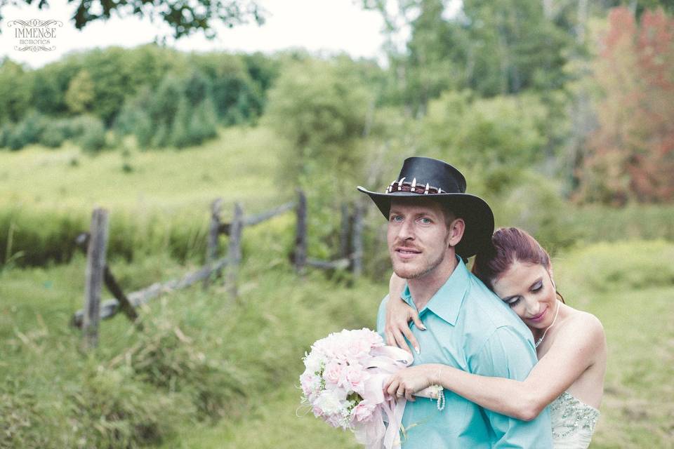 Brampton, Ontario bride and groom