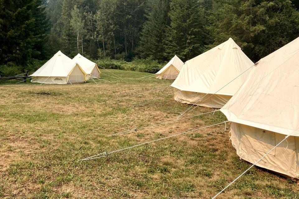 Bell tenting area