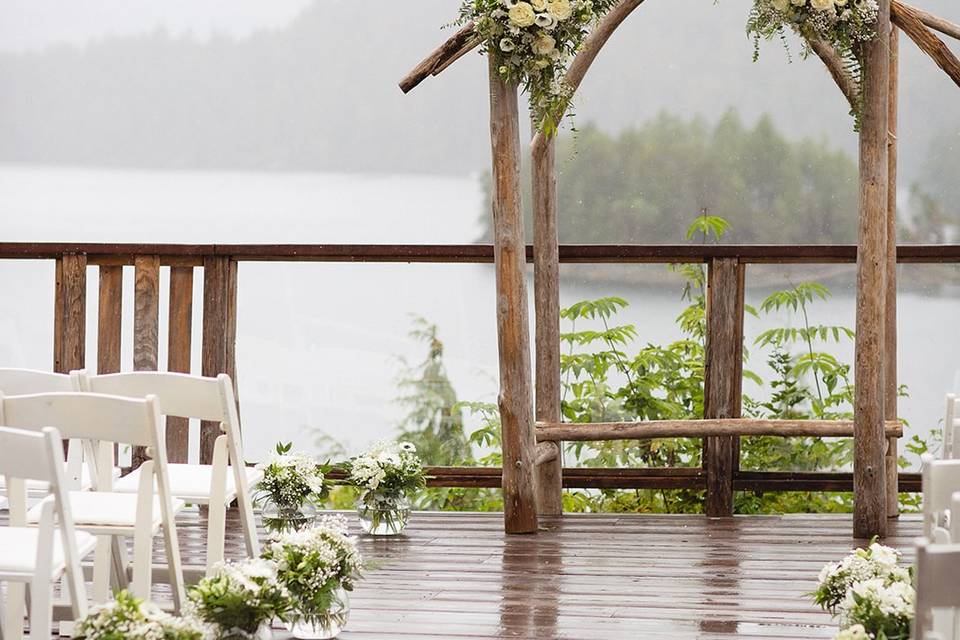 September Rainy Day Wedding