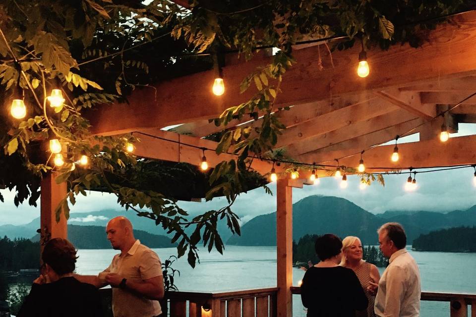 Wisteria Patio Evening View