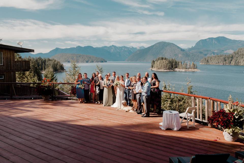 Cabin Walkway July Wedding