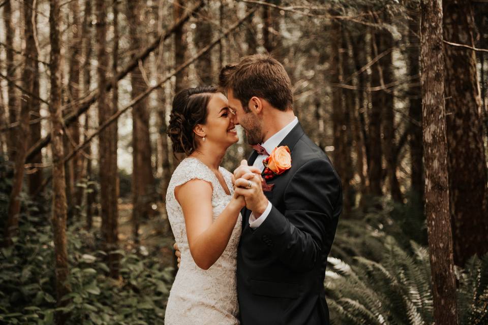 Elopement Forest First Dance