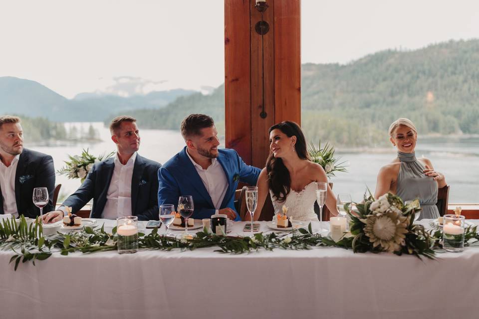 July Wedding Dining Room