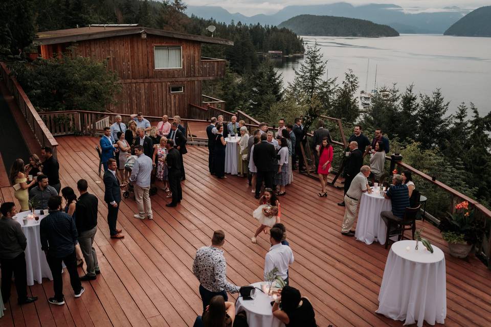 Cabin Walkway July Wedding