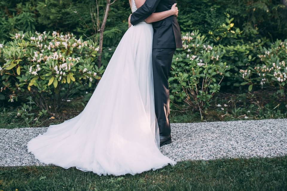 May Elopement Garden Path