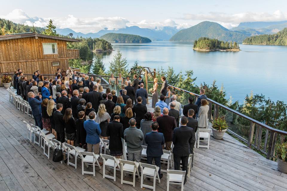 October Wedding Ceremony