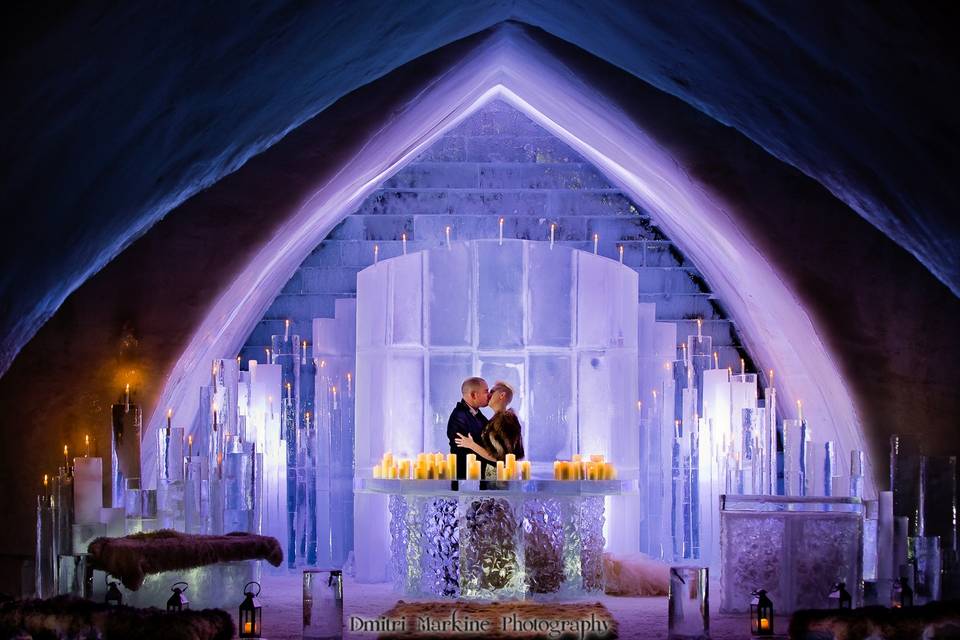 Quebec City Ice Hotel wedding
