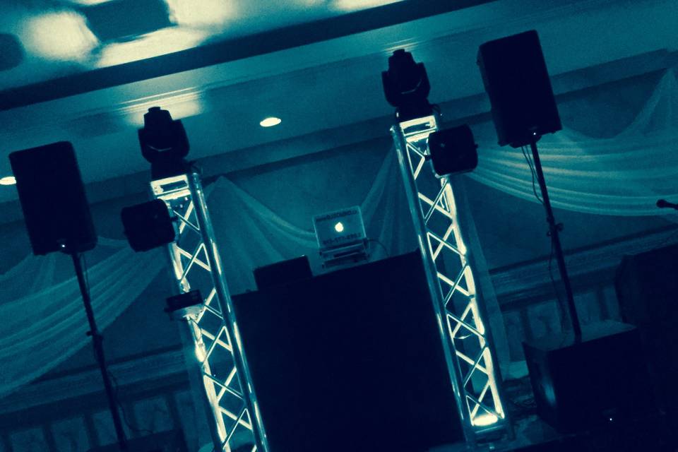 DJ/Lighting setup