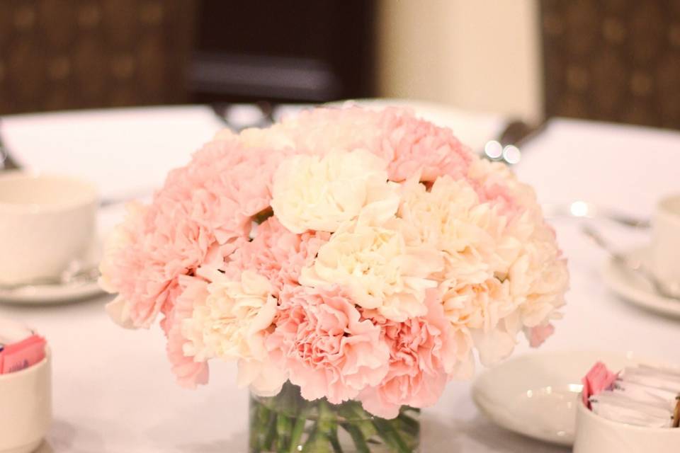 Carnations centrepiece