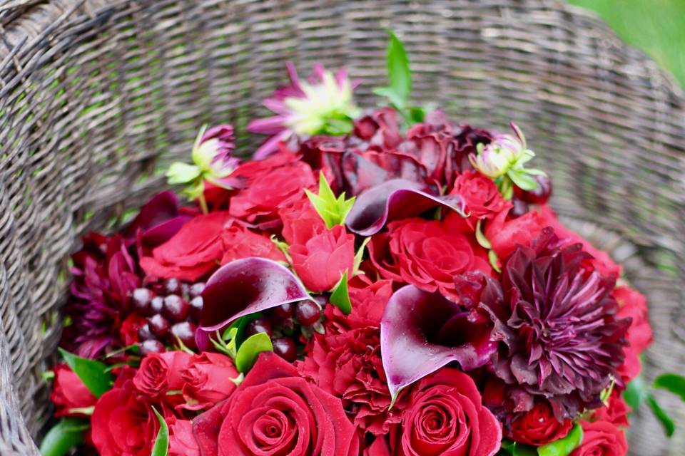 Burgundy bouquet