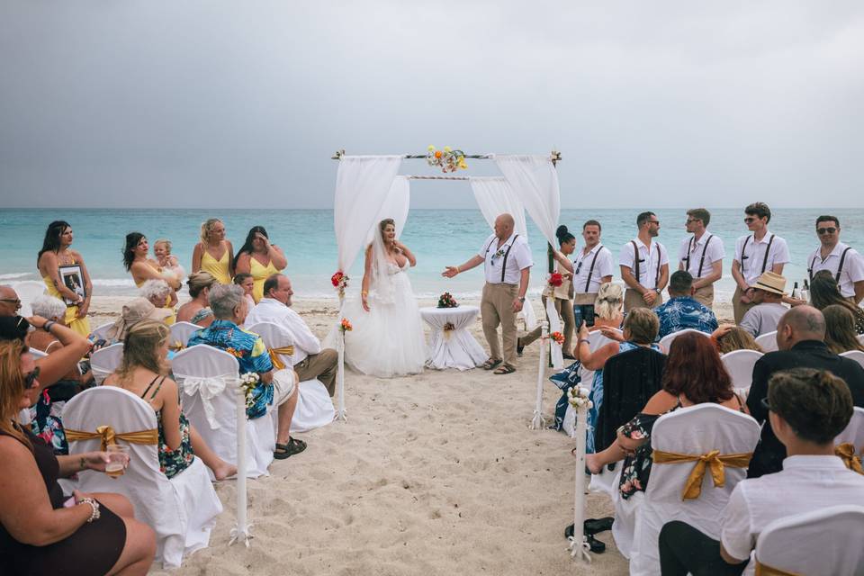 Beach destination wedding