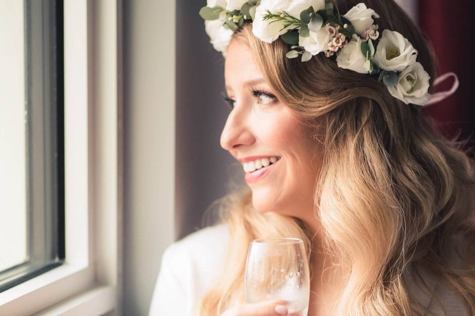 Bride Getting Ready Photograph