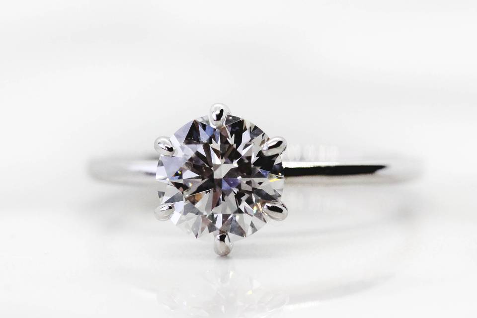 6-prong engagement ring