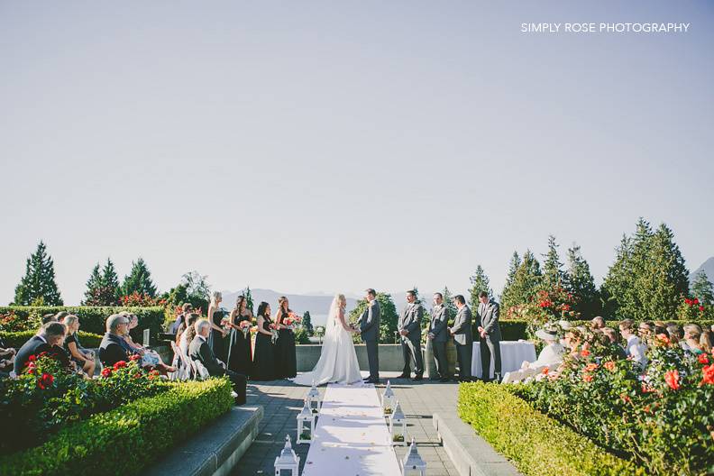 Rose garden ceremony